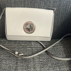 Kate Spade White/Gray Crossbody Bag
